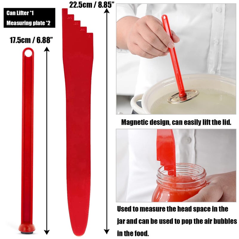 CNYMANY 7 pcs Canning Kit  CNYMANY 2 Canning Bubble Popper Remover  1 Canning Magnetic Lid Lifter  1 Mini Silicone Funnel  3 Silicone Mini Spatula for Jar Cosmetic Bottle  for Kitchen Baking Cooking Mixing - Image 2